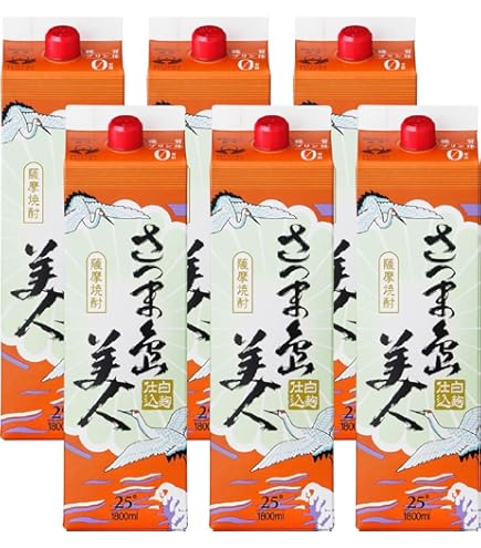 Amazon.co.jp: 霧島酒造茜霧島 芋 25度 パック 1800ml×6本[ケース販売